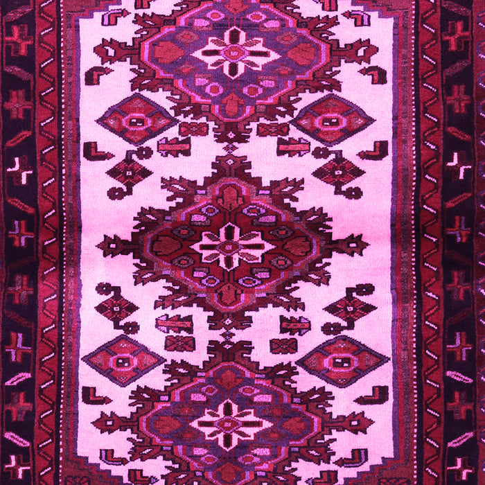 Machine Washable Persian Pink Traditional Rug, wshtr3075pnk