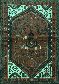 Persian Turquoise Traditional Rug, tr3076turq