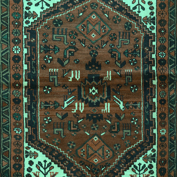 Persian Turquoise Traditional Rug, tr3076turq