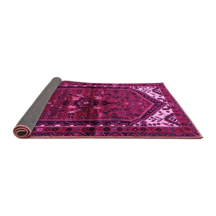 Sideview of Persian Pink Traditional Rug, tr3076pnk