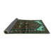 Sideview of Persian Turquoise Traditional Rug, tr3076turq