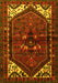 Machine Washable Persian Yellow Traditional Rug, wshtr3076yw