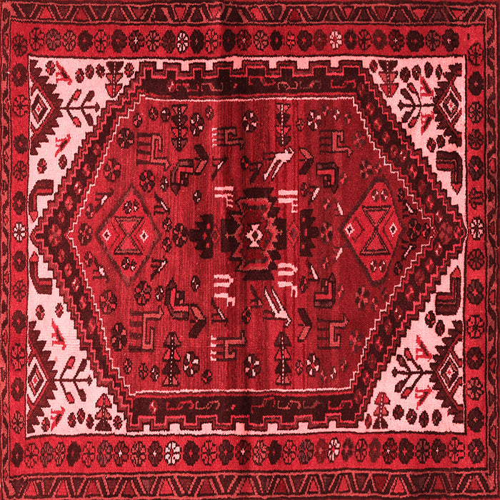Machine Washable Persian Red Traditional Rug, wshtr3076red