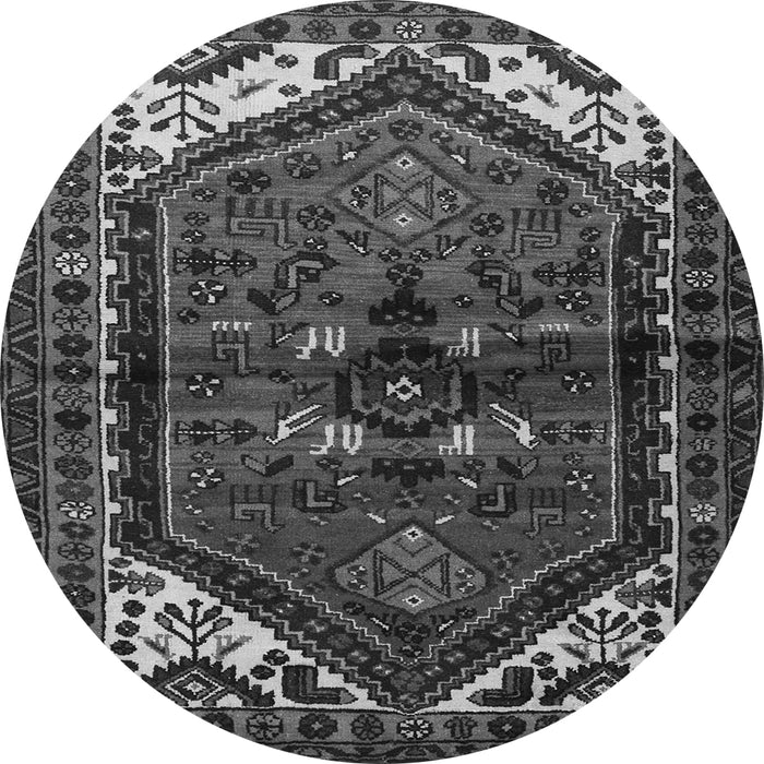 Square Persian Gray Traditional Rug, tr3076gry