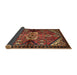 Sideview of Traditional Saffron Red Persian Rug, tr3077