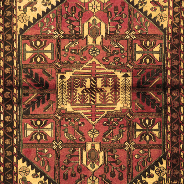 Machine Washable Persian Brown Traditional Rug, wshtr3077brn