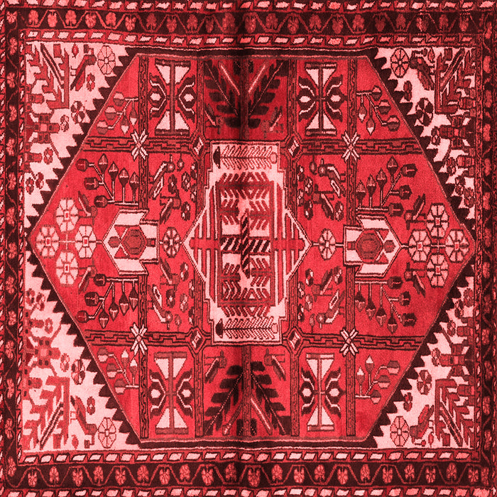 Machine Washable Persian Red Traditional Rug, wshtr3077red
