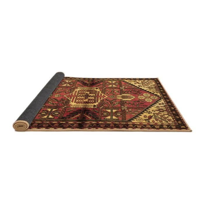Sideview of Persian Brown Traditional Rug, tr3077brn