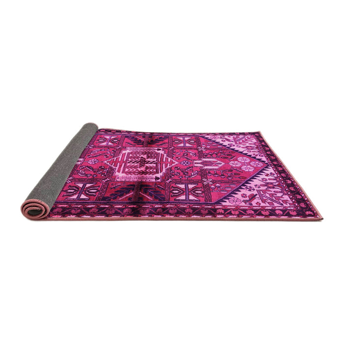 Sideview of Persian Pink Traditional Rug, tr3077pnk