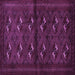 Square Machine Washable Persian Purple Traditional Area Rugs, wshtr3078pur