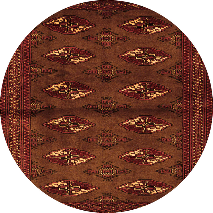 Square Persian Orange Traditional Rug, tr3078org