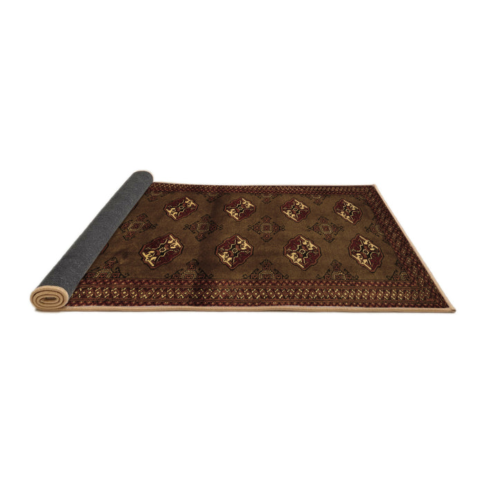 Sideview of Persian Brown Traditional Rug, tr3078brn