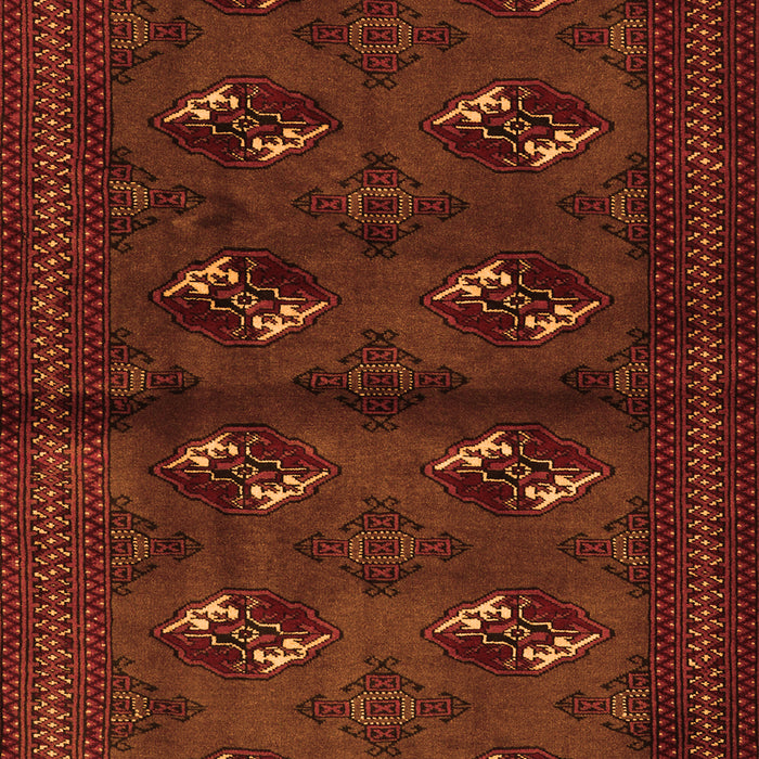Serging Thickness of Machine Washable Persian Orange Traditional Area Rugs, wshtr3078org