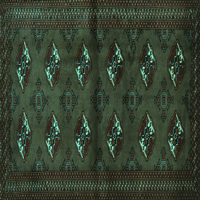 Square Machine Washable Persian Turquoise Traditional Area Rugs, wshtr3078turq