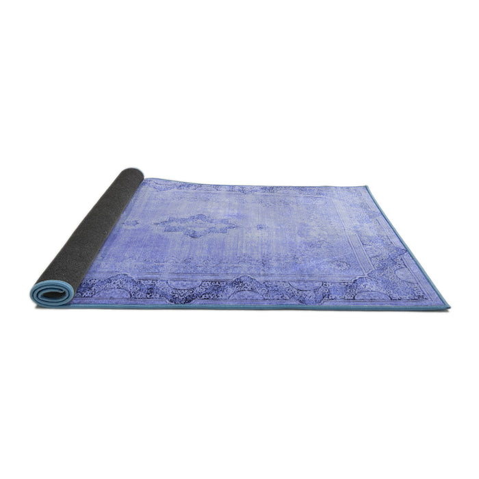 Sideview of Persian Blue Traditional Rug, tr3079blu