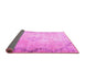 Sideview of Persian Pink Traditional Rug, tr3079pnk