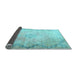 Sideview of Persian Light Blue Traditional Rug, tr3079lblu