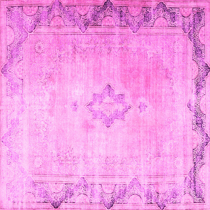 Square Persian Pink Traditional Rug, tr3079pnk