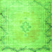 Serging Thickness of Persian Green Traditional Rug, tr3079grn