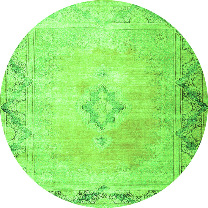 Machine Washable Persian Green Traditional Area Rugs, wshtr3079grn