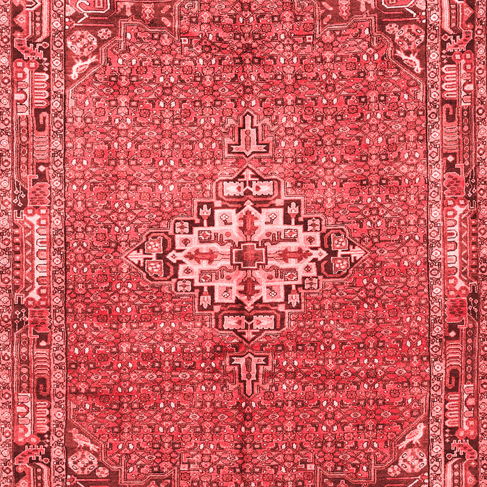 Machine Washable Persian Red Traditional Rug, wshtr307red
