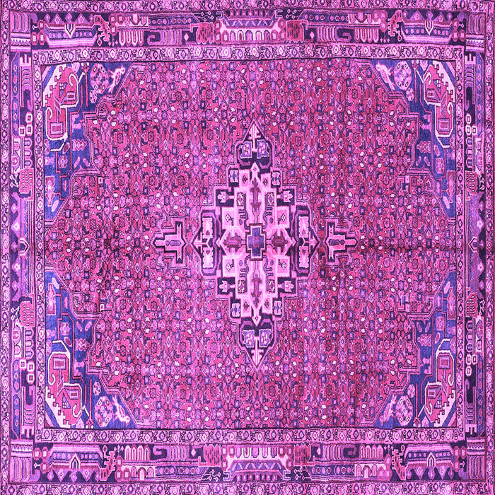 Square Persian Purple Traditional Rug, tr307pur