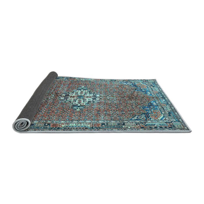 Sideview of Persian Light Blue Traditional Rug, tr307lblu
