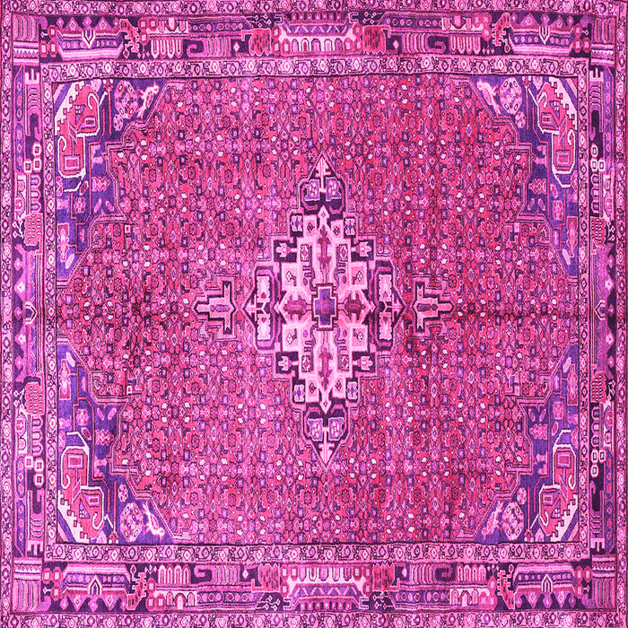 Square Machine Washable Persian Pink Traditional Rug, wshtr307pnk