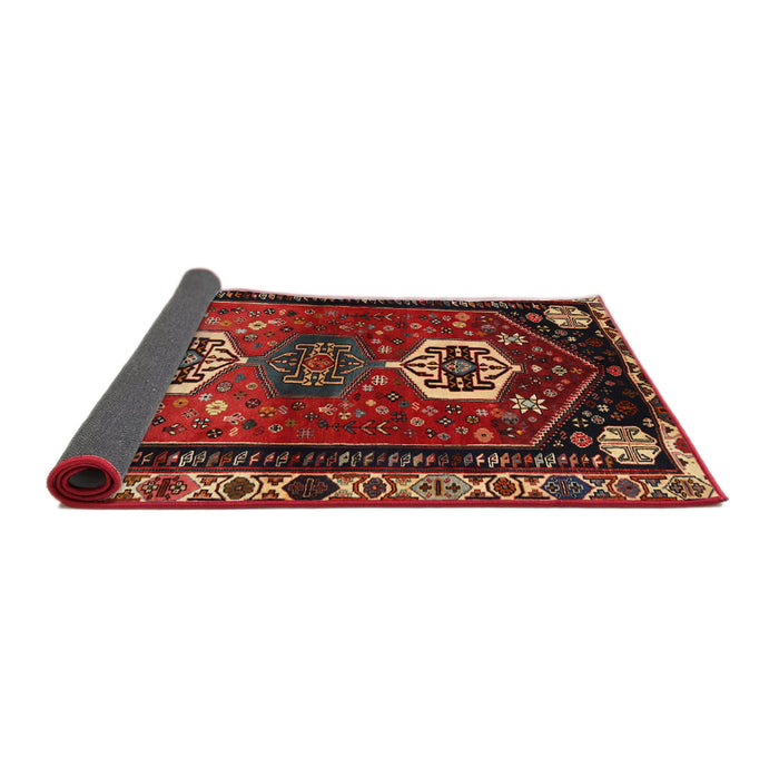 Sideview of Traditional Red Persian Rug, tr3080