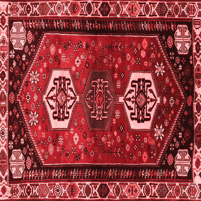Machine Washable Persian Red Traditional Rug, wshtr3080red