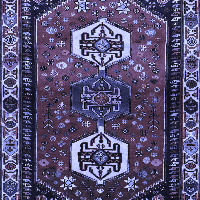 Machine Washable Persian Blue Traditional Rug, wshtr3080blu