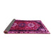 Sideview of Persian Pink Traditional Rug, tr3080pnk