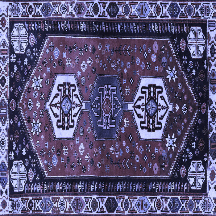 Square Persian Blue Traditional Rug, tr3080blu