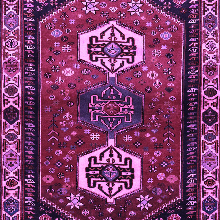Machine Washable Persian Purple Traditional Area Rugs, wshtr3080pur