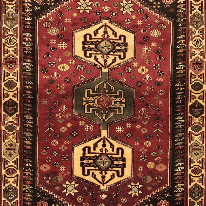 Machine Washable Persian Brown Traditional Rug, wshtr3080brn