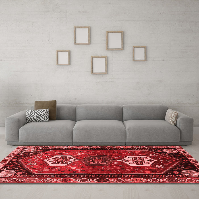 Traditional Red Washable Rugs