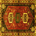 Square Persian Yellow Traditional Rug, tr3080yw