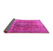 Sideview of Persian Pink Traditional Rug, tr3081pnk