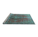 Sideview of Machine Washable Persian Light Blue Traditional Rug, wshtr3081lblu