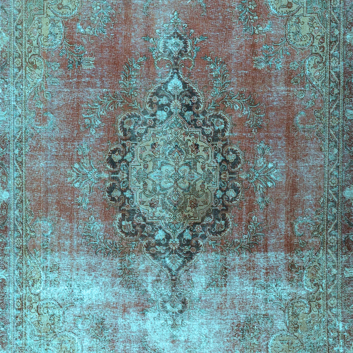 Machine Washable Persian Light Blue Traditional Rug, wshtr3081lblu