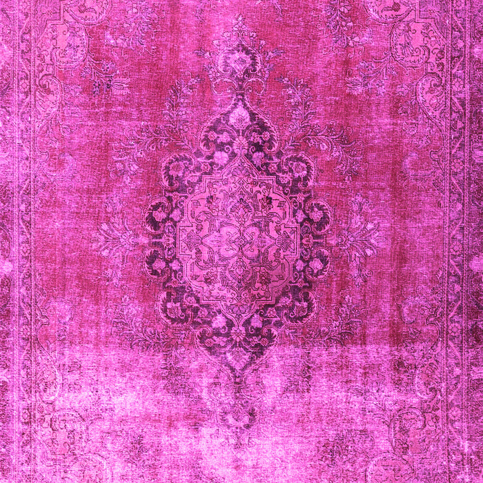 Machine Washable Persian Pink Traditional Rug, wshtr3081pnk
