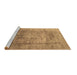 Sideview of Machine Washable Persian Brown Traditional Rug, wshtr3082brn