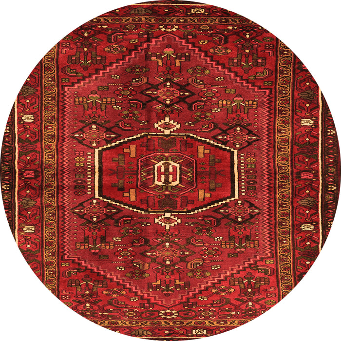 Square Persian Orange Traditional Rug, tr3083org