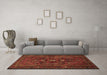 Machine Washable Persian Brown Traditional Rug in a Living Room,, wshtr3083brn