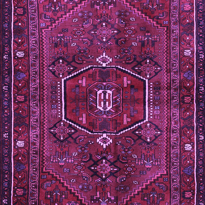 Machine Washable Persian Purple Traditional Area Rugs, wshtr3083pur