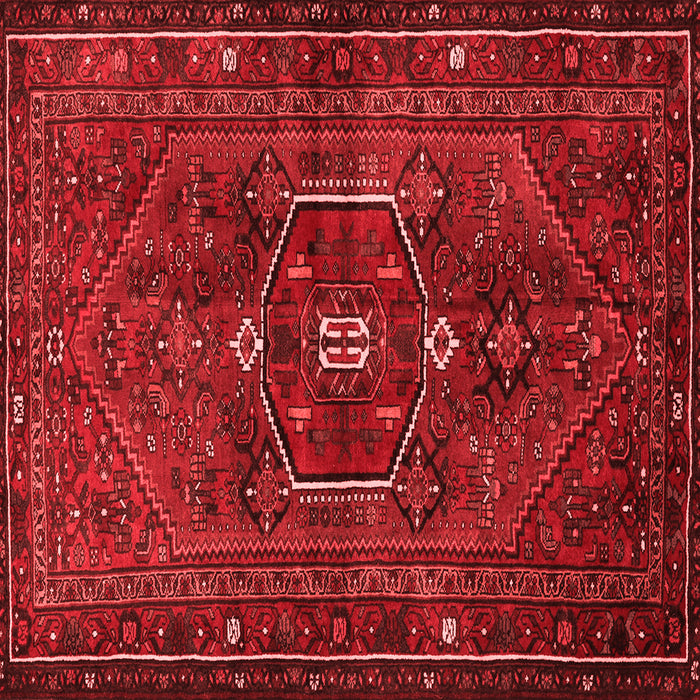 Machine Washable Persian Red Traditional Rug, wshtr3083red