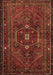 Machine Washable Persian Brown Traditional Rug, wshtr3083brn