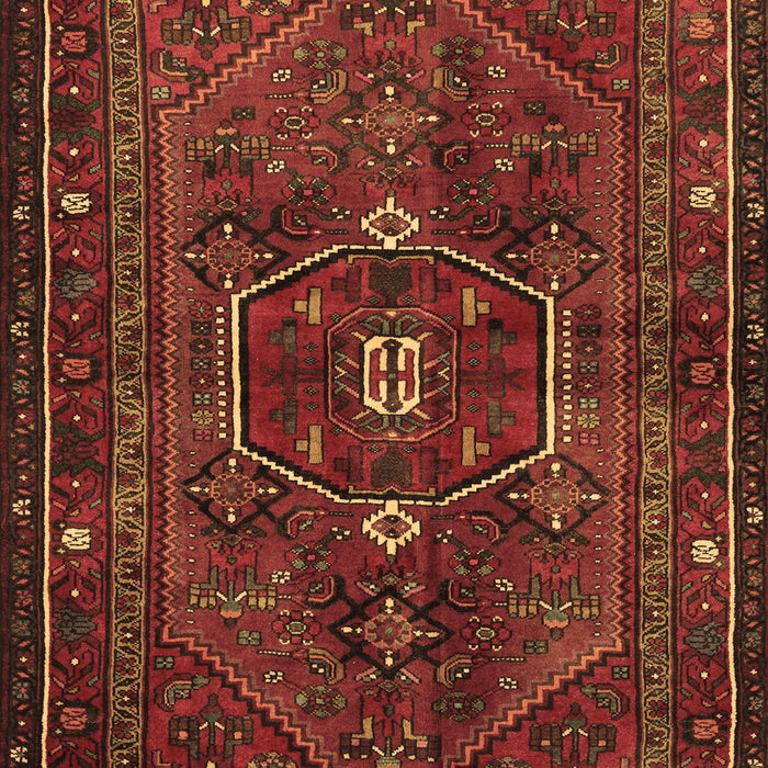 Machine Washable Persian Brown Traditional Rug, wshtr3083brn