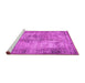 Sideview of Machine Washable Persian Pink Traditional Rug, wshtr3084pnk