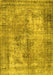 Machine Washable Persian Yellow Traditional Rug, wshtr3084yw